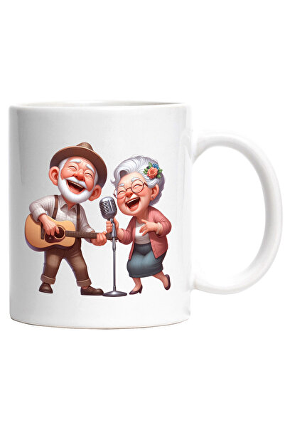 StoryGift Romania Cana cu o bunicuta si un bunic | ilustratie | fericiti | ca...