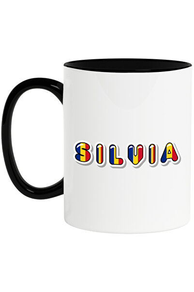 StoryGift Romania Cana Cu Numele Silvia, Romania, Suporter, Steagul Romaniei,...