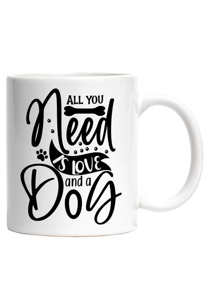 StoryGift Romania Cana cu textul in engleza "Ai nevoie doar de iubire si de u...