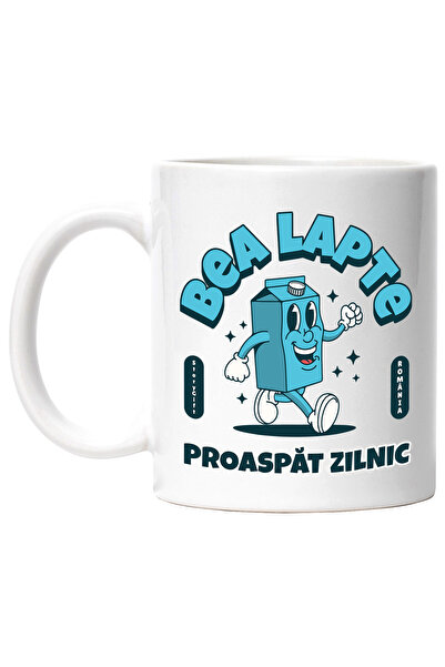 StoryGift Romania Cana Bea lapte proaspat zilnic cutie zambareata lapte, 330m...