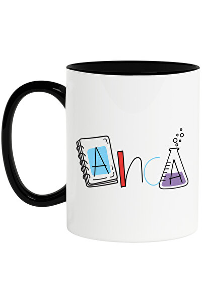 StoryGift Romania Cana Cu Numele Anca, Scoala, Chimie, Materii, Algebra, Geom...