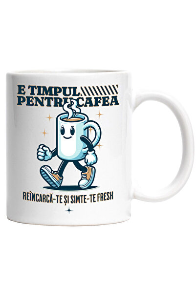 StoryGift Romania Cana E timpul pentru cafea. ceasca de cafea energie, 330ml,...