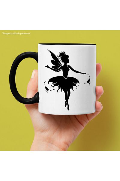 StoryGift Romania Fairy Tale Mug - Grandiose Moves with Black Handle, With Black Handle STG,STG,STG