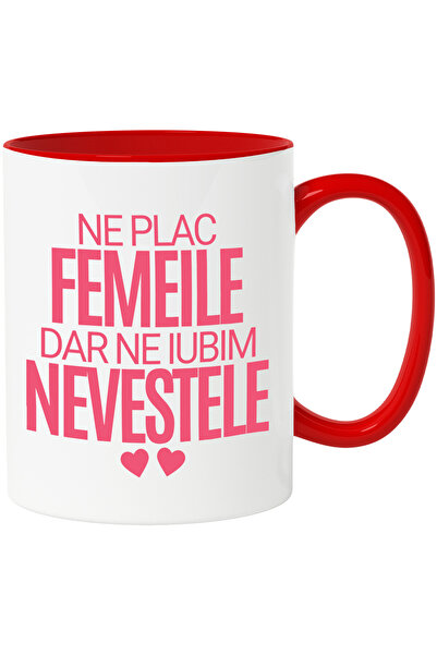 StoryGift Romania Cana cu Inimioare Rosii Text Ne Plac Femeile Dar Ne Iubim n...
