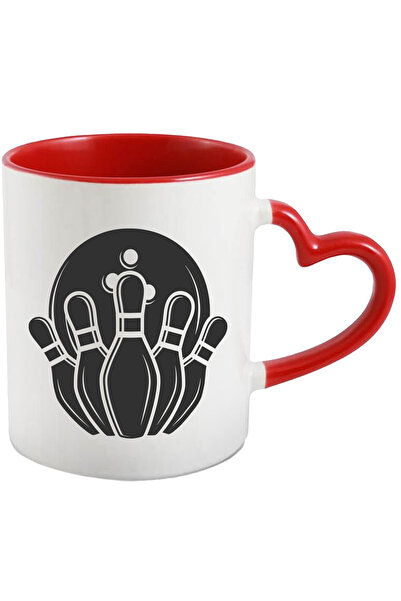 StoryGift Romania Cana pentru pasionatii de bowling - joc cu Maner Inima Rosi...