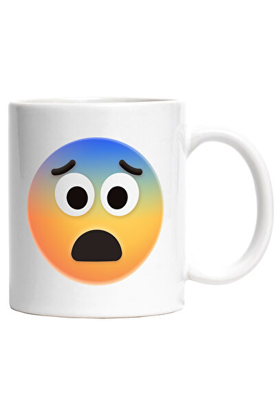 StoryGift Romania Cana Cu Emoticon, Emoji, Teama, Frica, Multicolor 330 ml, C...