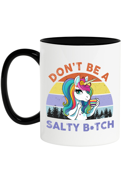 StoryGift Romania Cana cu un unicorn care arata un semn obscen cu mesajul "Do...