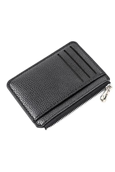 OEM Women's wallet, Vaxiuja, Genuine leather, RFID, 15x10.5x2cm, Black