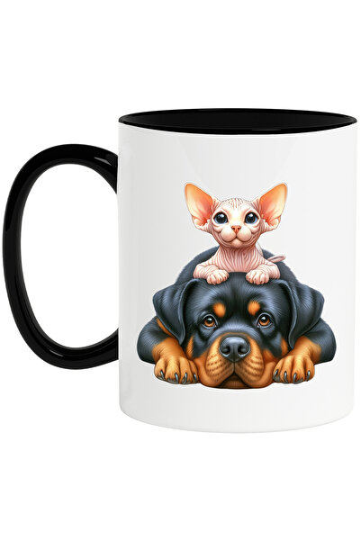 StoryGift Romania Cana cu 2 caini, ilustratie, prieteni, animale, intelegere,...