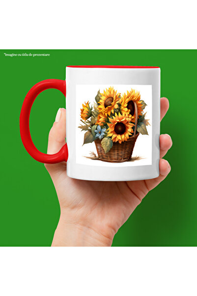 StoryGift Romania Cana cu un cos cu flori, ilustratie, floarea-soarelui, reco...