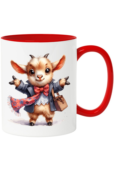 StoryGift Romania Cana cu o caprita cuminte care intinde mainile pentru a fi ...