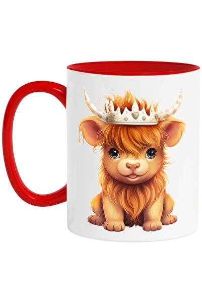 StoryGift Romania Cana cu un pui de zimbru care poarta o coroana regala | ilu...