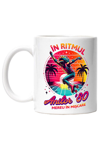 StoryGift Romania Cana cu Silueta Umana Par Lung Pe Role Disco Petrecere Text...