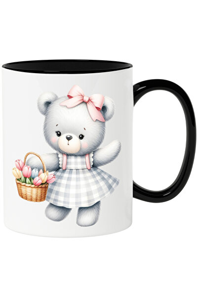 StoryGift Romania Cana cu o ursoaica in rochie | ilustratie | tine un cos cu ...