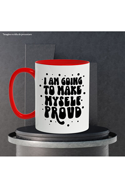 StoryGift Romania Mug with the message "I am going to make myself proud" - I will be proud of myself, with STG