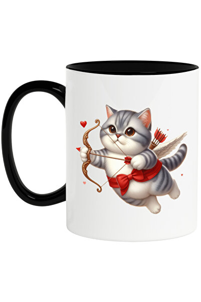 StoryGift Romania Cana cu o pisica grasuta | ilustratie | trage cu arcul | Cu...