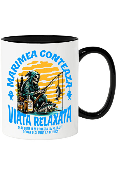 StoryGift Romania Cana cu Moarte Vesela Cu Undita Si Captura Sticla Alcool wh...