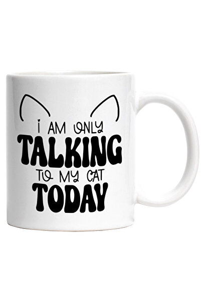 StoryGift Romania Cana pentru iubitorii de pisici cu textul "Eu vorbesc doar ...