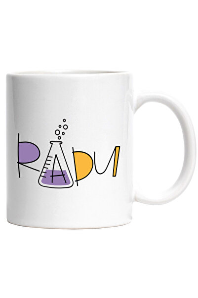 StoryGift Romania Cana Cu Numele Radu, si Mesaj Amuzant, Curios, Sociabil, Ga...