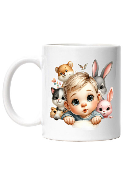 StoryGift Romania Cana cu un copilas, ilustratie, animalute, pasare, joaca, i...