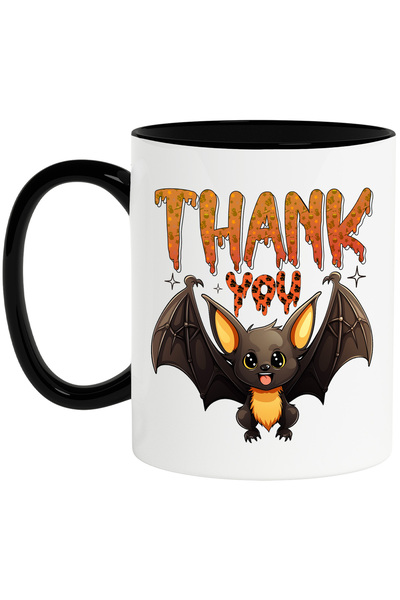 StoryGift Romania Cana cu mesajul "Thank you", liliac vesel, ilustratie, Hall...