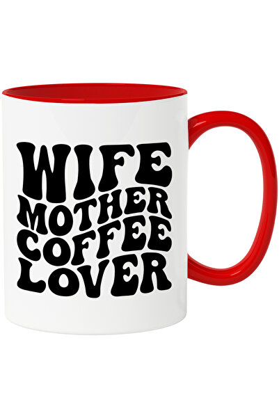 StoryGift Romania Cana cu textul "Wife, mother, coffee lover" - sotie mama iu...