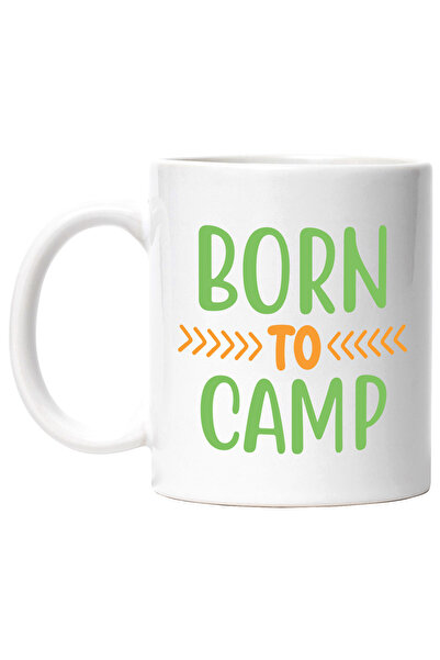 StoryGift Romania Cana cu textul in engleza "Born to camp" - nascut pentru a ...