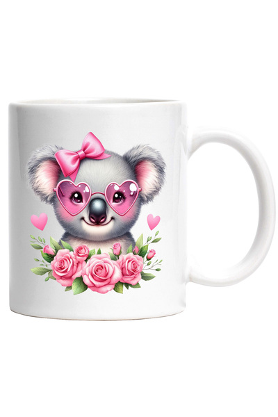 StoryGift Romania Cana cu un urs Koala vesel | zambeste | ilustratie | tranda...