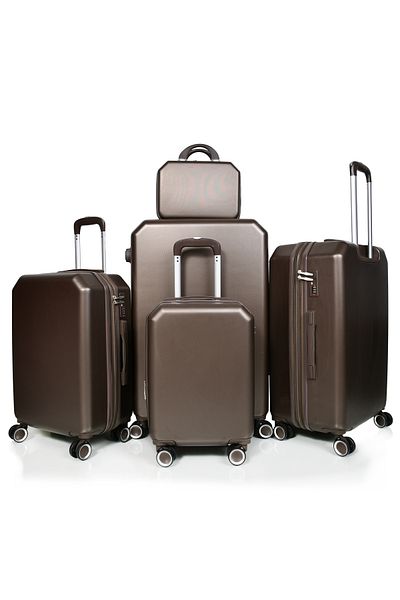 MORANO Murano 5-Piece Luggage Set with Expandable Zipper and Spinner Wheels, 30/26/22/18/12 Inch