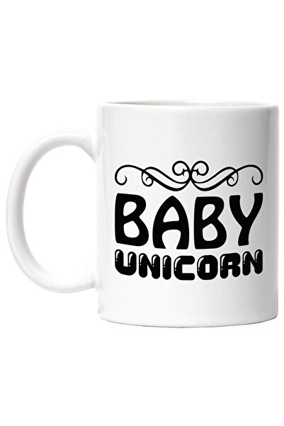 StoryGift Romania Cana cu textul "Baby unicorn" - bebelus unicorn cu Maner Al...