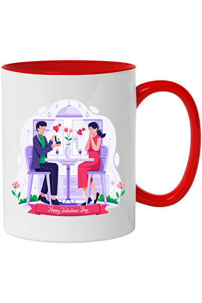 StoryGift Romania Cana Cu Mesaj In Engleza Happy Valentines Day, Cerere In Ca...