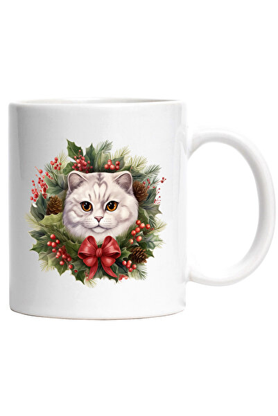 StoryGift Romania Cana cu o pisica alba cu ochi galbeni | ilustratie | vasc |...