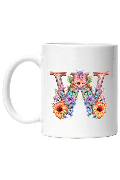 StoryGift Romania Mug with the letter "W", illustration, for children, school...