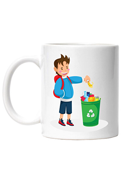 StoryGift Romania Cana Cu Copil, Cos De Gunoi, Reciclare, Coaja, Multicolor 3...