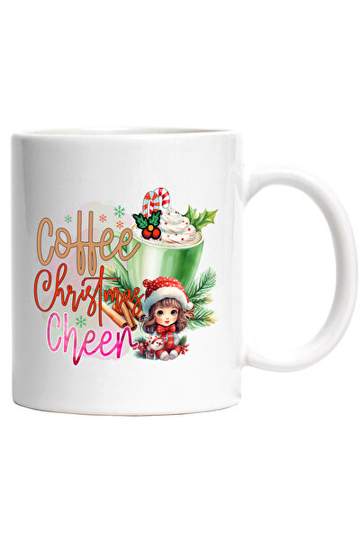 StoryGift Romania Cana cu o fetita dragalasa cu mesajul "Coffee Christmas Che...