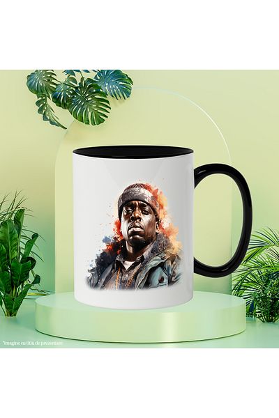 StoryGift Romania Mug With The Notorious B.I.G., Celebrity, Rapper, Artist, Multicolor 330 ml, Ce, Cu,STG