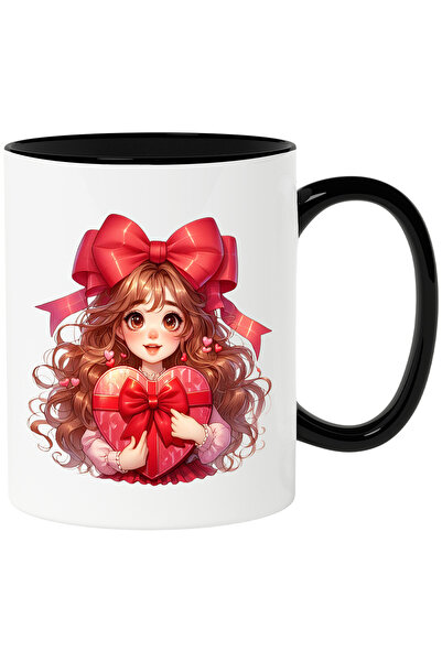 StoryGift Romania Cana cu o fetita dragalasa | ilustratie | funda | inimioare...