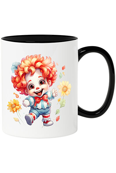 StoryGift Romania Cana cu un copilas clovn | ilustratie | flori | comic | amu...