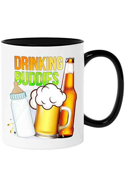StoryGift Romania Cana cu mesajul "Drinking buddies", bautura, alcool, bere, ...