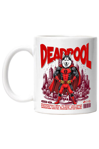 StoryGift Romania Cana cu Husky Siberian / Siberian Husky Caine In Costum de ...