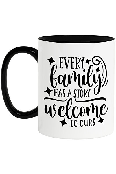 StoryGift Romania Cana cu mesajul "Orice familie are o poveste, bun-venit in ...