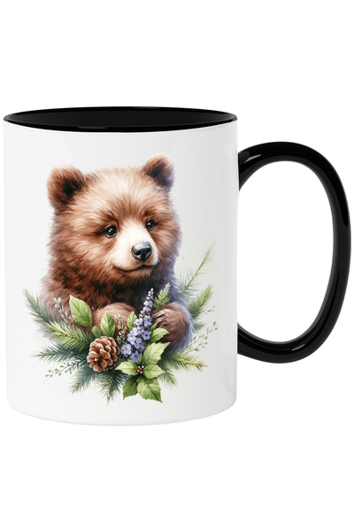 StoryGift Romania Cana cu un ursulet brun | ilustratie | animalut salbatic | ...