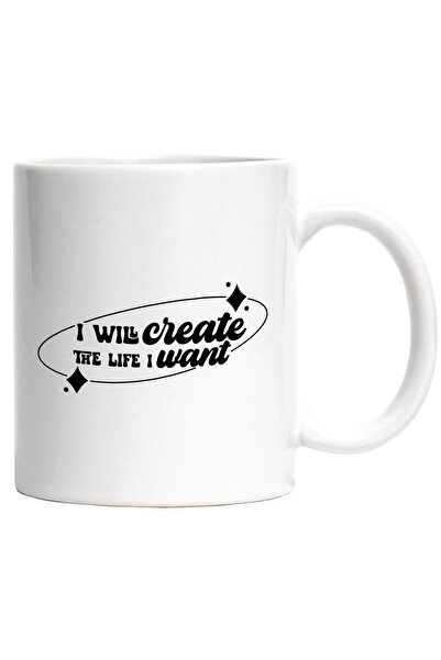 StoryGift Romania Cana cu textul "I will create the life I want" - voi crea v...