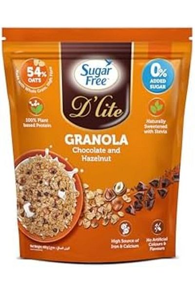 SUGAR FREE D'LITE Sugar Free D’lite Granola Chocolate with Hazelnut 450g
