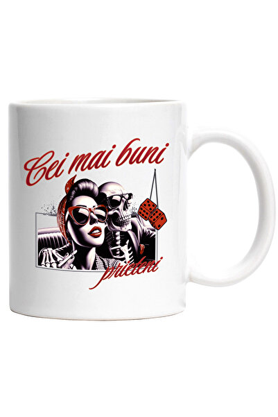 StoryGift Romania Cana fata si schelete selfie cei mai buni prieteni, 330ml, ...