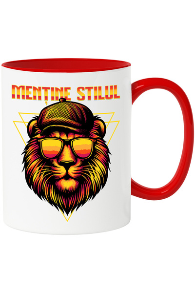 StoryGift Romania Cana Leu cu palarie si ochelarii de soare Menține stilul, 3...