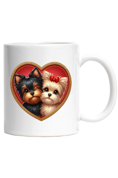 StoryGift Romania Cana cu o catelusa si un catel de talie mica | ilustratie |...