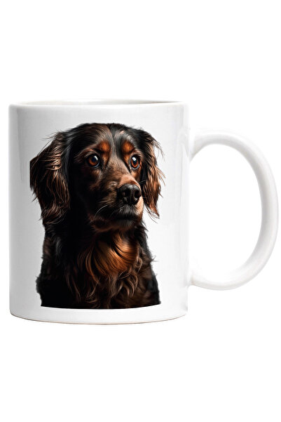 StoryGift Romania Cana cu Portret Caine Dragut, Maroniu cu Ochii Caprui, Blan...