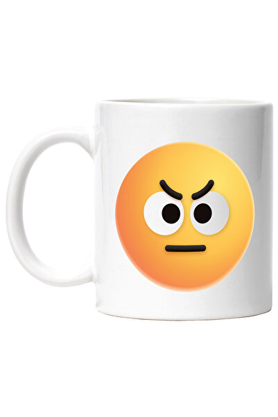 StoryGift Romania Cana Cu Emoticon, Emoji, Suparat, Ochi, Multicolor 330 ml, ...