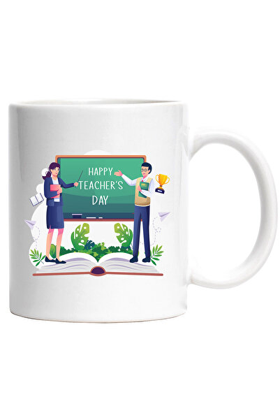 StoryGift Romania Cana Cu Mesaj In Engleza Happy Teacher's Day, Tabla,Trofeu,...